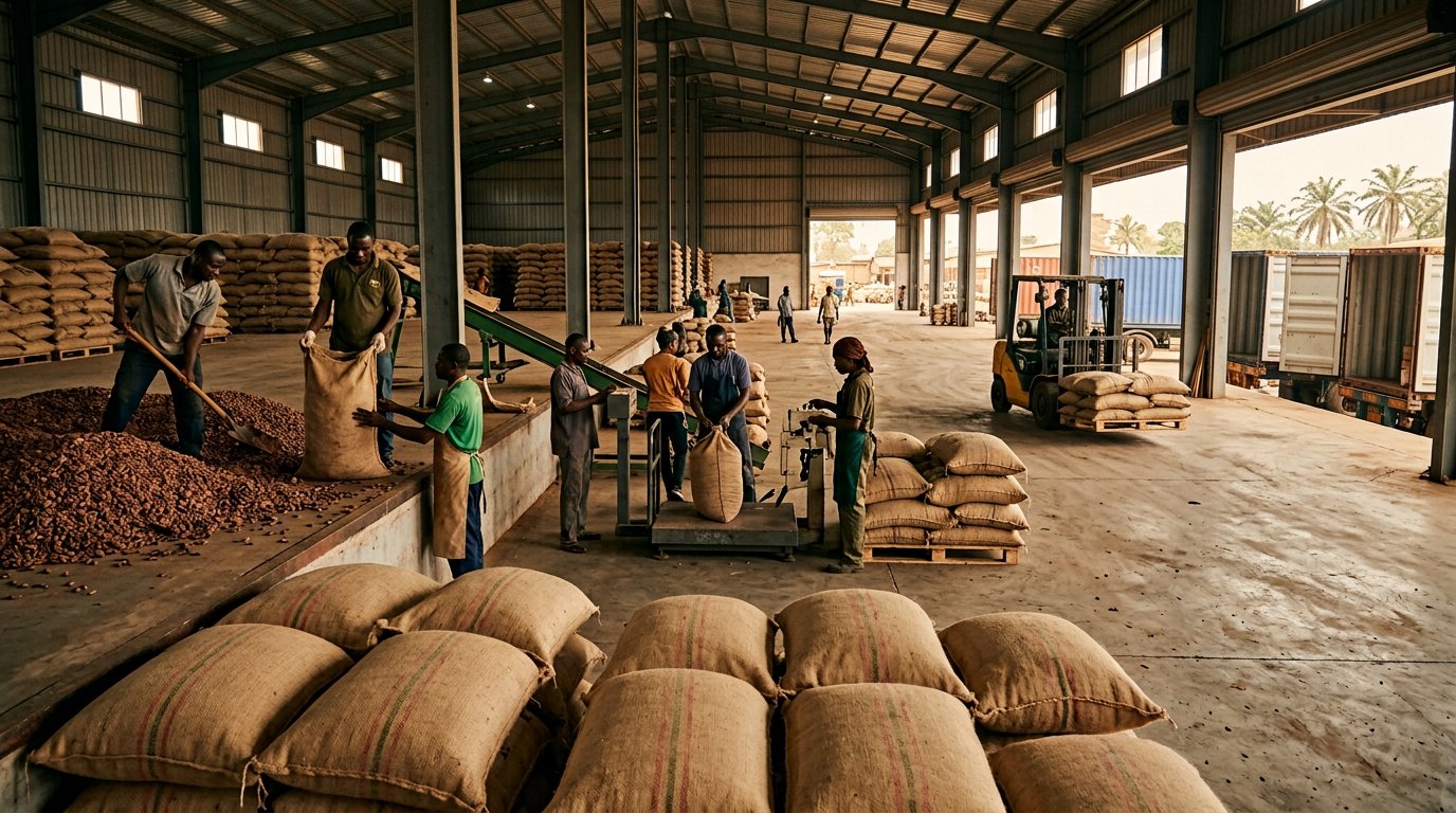 Cocoa export warehouse